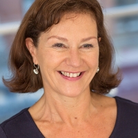 Head shot of Hilary Pennington-Mellor smiling and looking away from camera