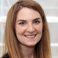 Head shot of Imogen Dale smiling into camera