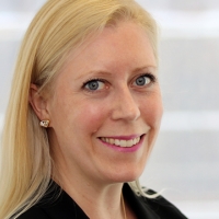 Head shot of Nicola Richards smiling into camera