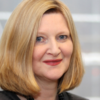 Head shot of Ruth Deehan smiling into camera