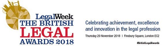 LegalWeek British Legal Awards 2018 logo