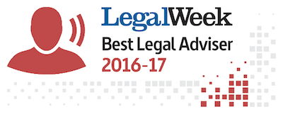 LegalWeek Best Legal Adviser 2016-2017 logo