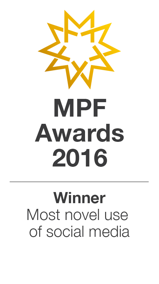 MPF Awards Winner for most novel use of social media logo