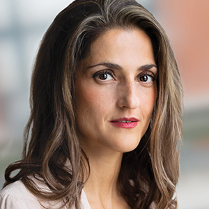 Head shot of Anastasia Papadopoulou looking into camera