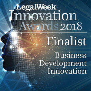 LegalWeek Legal Innovation Awards 2018, Finalist for Business Development Innovation logo