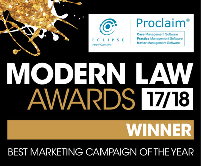 Modern Law Awards 2017/2018 winner for best marketing campaign of the year logo