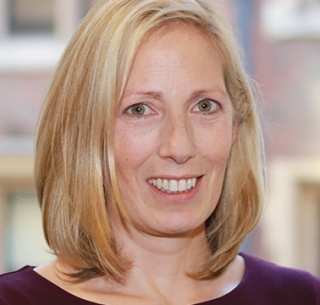 Head shot of Fiona Severs smiling into camera