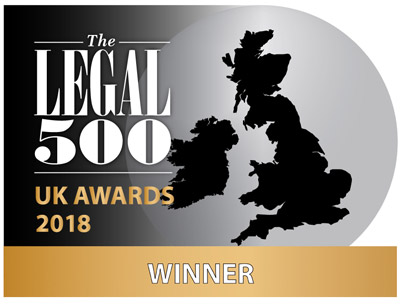 The Legal 500 UK Awards 2018, Winners logo