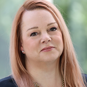 Head shot of Sharon Duncan looking into camera