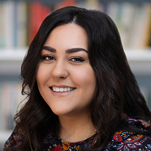 Head shot of Francesca Cascone smiling into camera