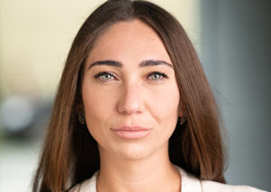 Head shot of Alyona Avramenko looking into camera